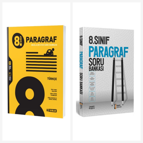 Hız Yayınları 8. Sınıf Paragraf Soru Bankası Seti 2 Kitap İsem ve Hız Yayınları