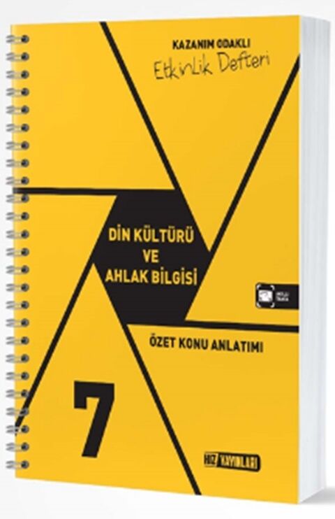 Hız Yayınları 7. Sınıf Din Kültürü ve Ahlak Bilgisi Etkinlik Defteri Hız Yayınları