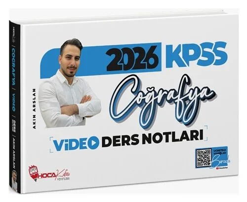 Hoca Kafası 2026 KPSS Coğrafya Video Ders Notları - Akın Arslan Hoca Kafası Yayınları