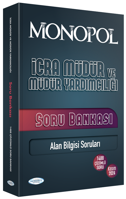 İcra Müdür ve Yardımcılığı Soru Bankası Çözümlü Monopol Yayınları