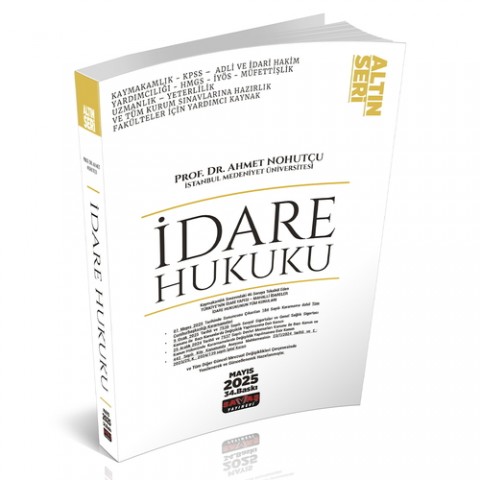 İdare Hukuku Konu Anlatımı Altın Seri Savaş Yayınları Mayıs 2025 Savaş Yayınları
