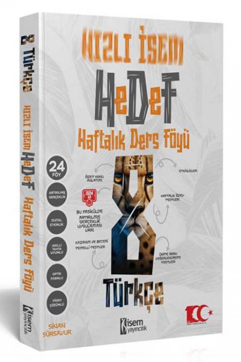 İsem 2024 8. Sınıf Hızlı İsem Türkçe Haftalık Ders Föyü İsem Yayıncılık