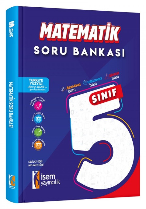 İsem 5. Sınıf Matematik Soru Bankası İsem Yayıncılık - Maarif Modele Uygun