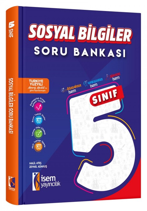 İsem 5. Sınıf Sosyal Bilgiler Soru Bankası İsem Yayıncılık - Maarif Modele Uygun