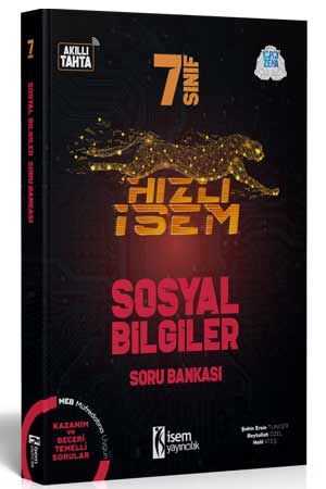 7. Sınıf Hızlı İsem Sosyal Bilgiler Soru Bankası İsem Yayıncılık