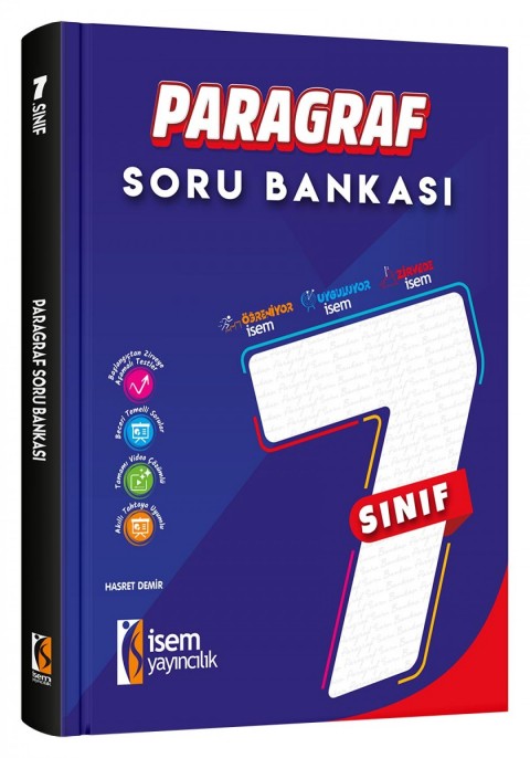 İsem 7. Sınıf Paragraf Soru Bankası İsem Yayıncılık - Maarif Modele Uygun