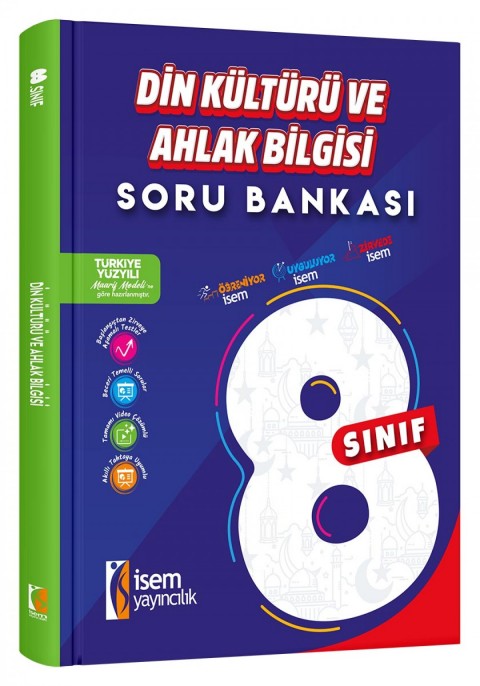 İsem 8. Sınıf Din Kültürü ve Ahlak Bilgisi Soru Bankası İsem Yayıncılık - Maarif Modele Uygun