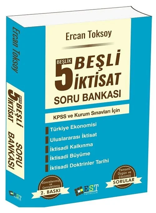KPSS A Grubu Beşli İktisat Soru Bankası Çözümlü  2. Baskı EST Yayınları
