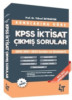 KPSS A Grubu İktisat Konularına Göre Çıkmış Sorular 4. Baskı - Yüksel Bilgili 4T Yayınları