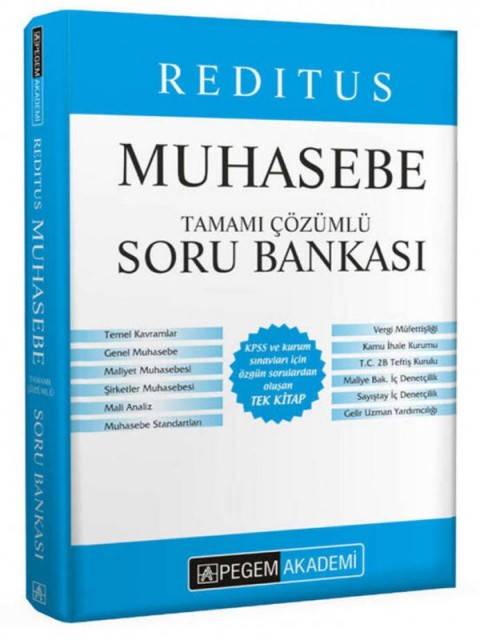 KPSS A Grubu Reditus Muhasebe Soru Bankası Pegem Akademi Yayıncılık