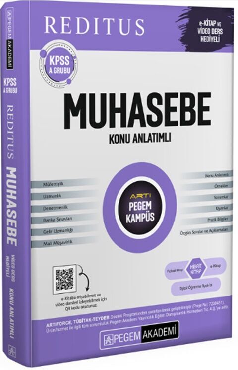 KPSS A Grubu Reditus Muhasebe Konu Anlatımı Pegem Akademi Yayıncılık
