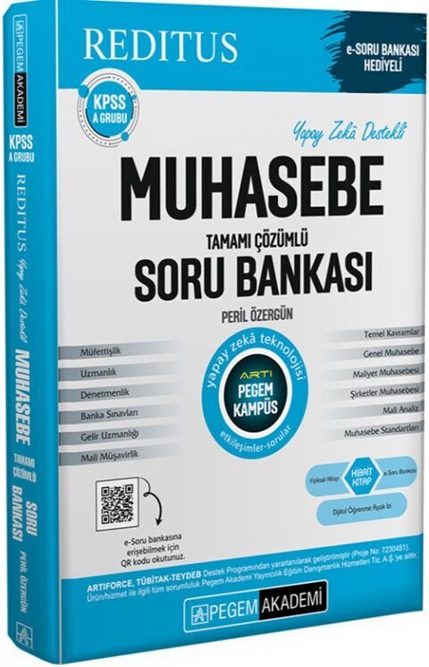 KPSS A Grubu Redıtus Muhasebe Tamamı Çözümlü Soru Bankası Pegem Akademi Yayıncılık