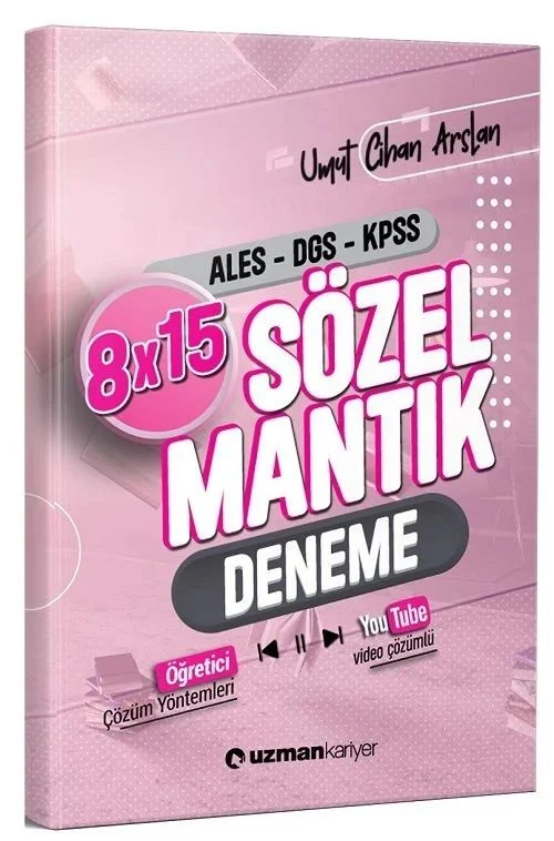 KPSS ALES DGS Sözel Mantık 8x15 Deneme Video Çözümlü - Umut Cihan Arslan Uzman Kariyer Yayınları