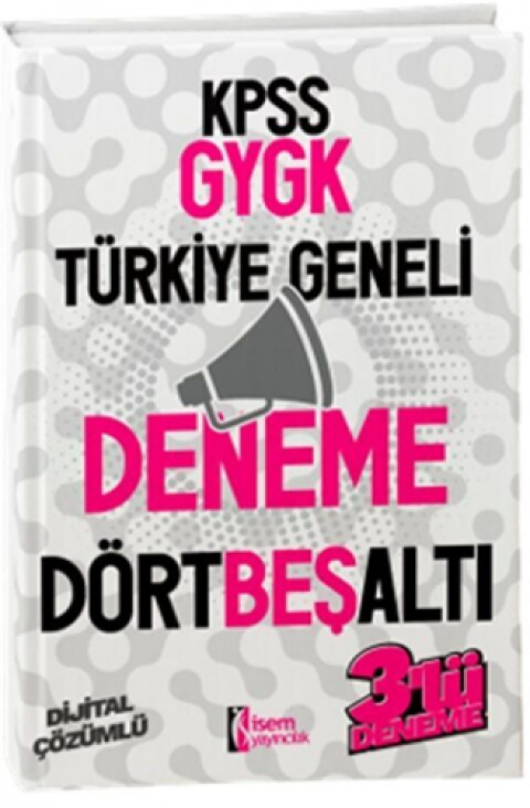 KPSS GYGK Türkiye Geneli Deneme 4-5-6 İsem Yayıncılık