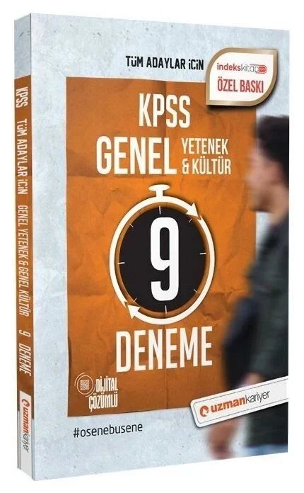 KPSS Genel Yetenek Genel Kültür 9 Deneme Dijital Çözümlü Uzman Kariyer Yayınları