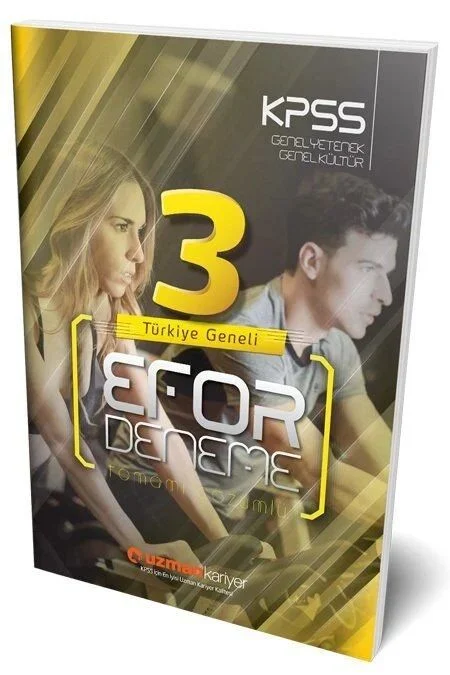 KPSS Genel Yetenek Genel Kültür Efor 3 Deneme Çözümlü Uzman Kariyer Yayınları