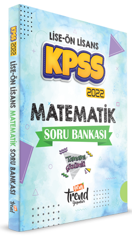 KPSS Lise Ön Lisans Matematik Soru Bankası Çözümlü Yeni Trend Yayınları