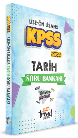 KPSS Lise Önlisans Tarih Soru Bankası Yeni Trend Yayınları