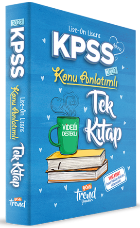 KPSS Lise & Önlisans Tek Kitap Konu Anlatımı Yeni Trend Yayınları