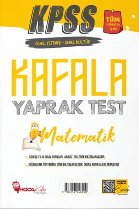 KPSS Matematik Öğreten Yaprak Test Hoca Kafası Yayınları