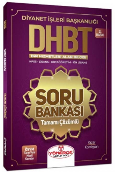 DHBT Soru Bankası Yönerge Yayınları
