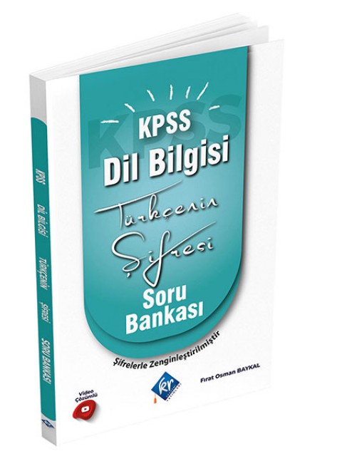 KR Akademi 2023 KPSS Türkçenin Şifresi Dil Bilgisi Video Çözümlü Soru Bankası Akademi Yayınları