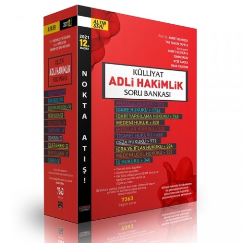 KÜLLİYAT Adli Hakimlik Modüler Soru Bankası  2021 Savaş Yayınları