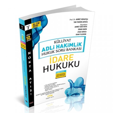 KÜLLİYAT İdare Hukuku Soru Bankası Adli Hakimlik2021 Savaş Yayınları