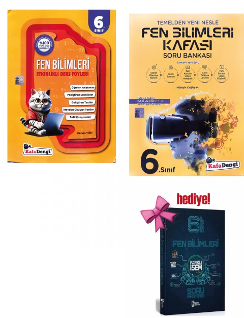 Kafadengi 6. Sınıf Fen Bilimleri Ders Föyleri ve Soru Bankası Seti + Fen Bilimleri Soru Hediyeli