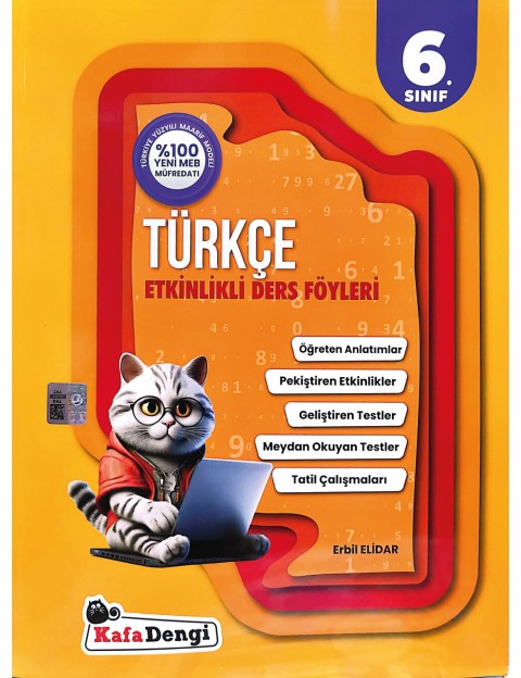 Kafadengi 6. Sınıf Türkçe Etkinlikli Ders Föyleri Kafadengi Yayınları