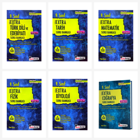 Kafadengi 9. Sınıf Tüm Dersler Extra Soru Bankası Seti 6 Kitap Kafadengi Yayınları