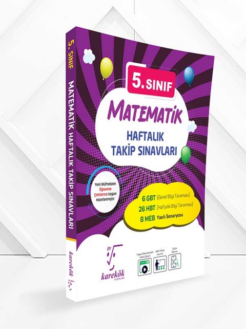 Karekök 5. Sınıf Matematik Haftalık Takip Sınavları Karekök Yayınları