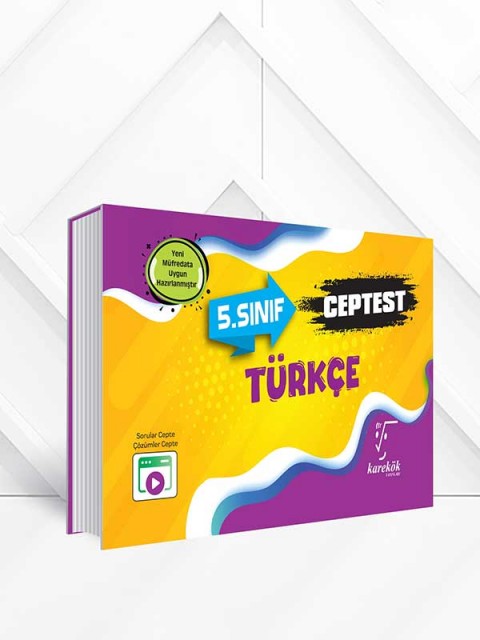 Karekök 5. Sınıf Türkçe Cep Test Karekök Yayınları