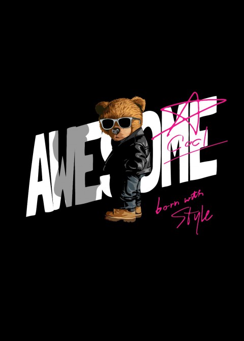 Binote Awesome Ayıcık Çizgisiz Spiralli Not Defteri