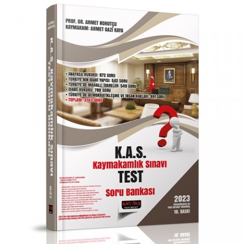 Kaymakamlık Sınavı Test Soru Bankası - Ahmet Nohutçu, Ahmet Gazi Kaya 2023 Savaş Yayınları