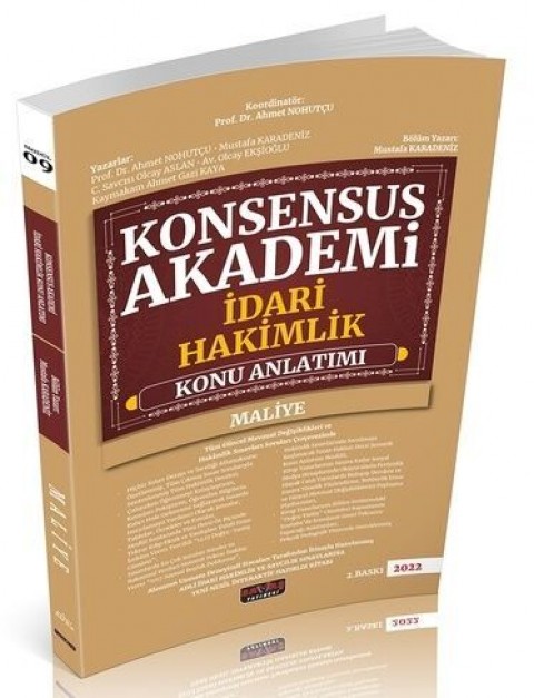 Konsensus Maliye Konu Anlatımı Savaş Yayınevi