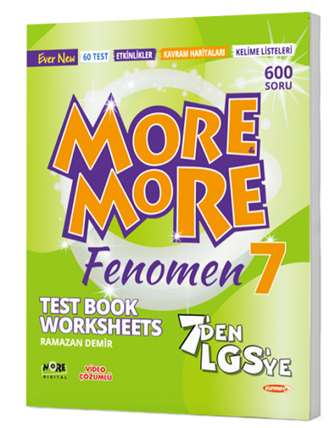 7. Sınıf More And More Fenomen Test Book Worksheets Kurmay Elt Yayınları