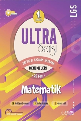 LGS 1. Dönem Matematik ULTRA Serisi Haftalık Kazanım Kavrama Denemeleri Palme Yayınları