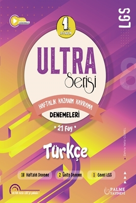 LGS 1. Dönem Türkçe ULTRA Serisi Haftalık Kazanım Kavrama Denemeleri Palme Yayınları