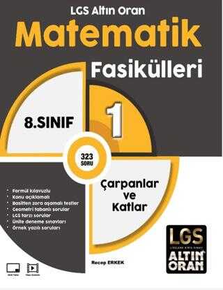 LGS Altın Oran Matematik Fasikülleri 1 Çarpanlar ve Katlar Borealis Yayıncılık