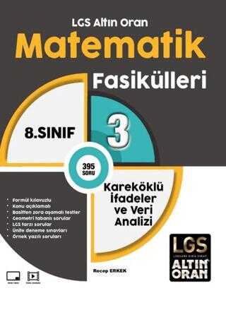 LGS Altın Oran Matematik Fasikülleri 3 Kareköklü İfadeler ve Veri Analizi Borealis Yayıncılık