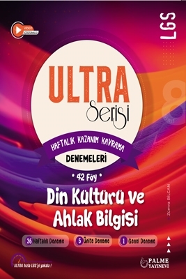 LGS Din Kültürü ve Ahlak Bilgisi ULTRA Serisi Haftalık Kazanım Kavrama Denemeleri Palme Yayınları