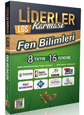 LGS Fen Bilimleri Denemeleri 8 Yayın 16 Deneme Liderler Karması Yayınları