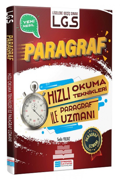 LGS Hızlı Okuma Teknikleri ile Paragraf Uzmanı Evrensel İletişim Yayınları
