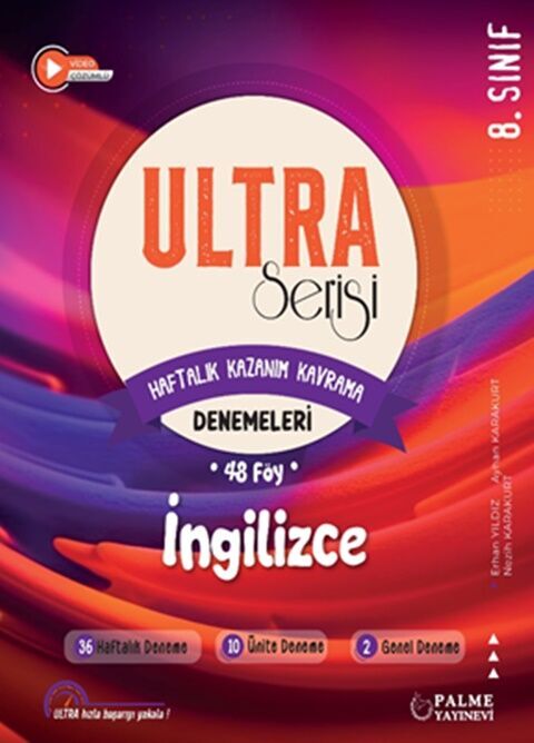 LGS İngilizce ULTRA Serisi Haftalık Kazanım Kavrama Denemeleri Palme Yayınları