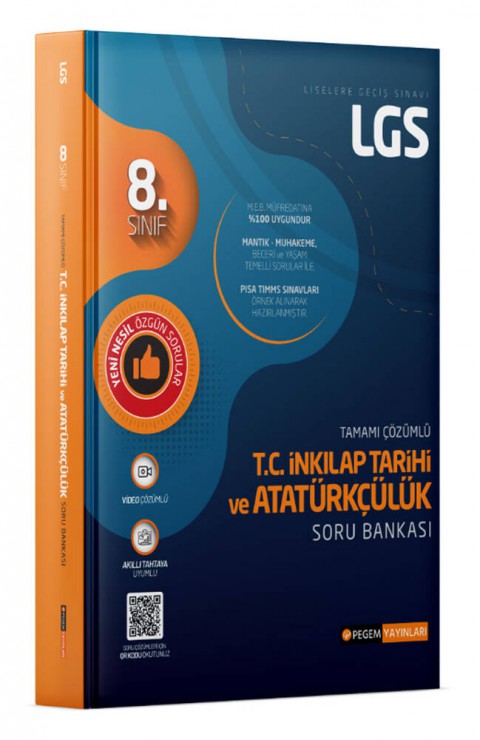 LGS İnkilap Tarihi ve Atatürkçülük Soru Bankası Pegem Akademi Yayıncılık