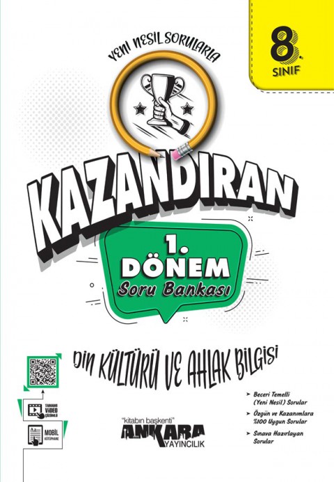 LGS Kazandıran 8.Sınıf 1.Dönem Din Kültürü ve Ahlak Bilgisi Soru Bankası