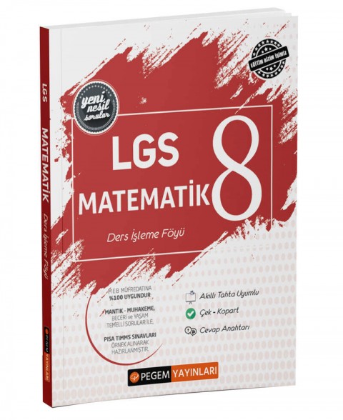 LGS Matematik Ders İşleme Föyü Pegem Akademi Yayınları