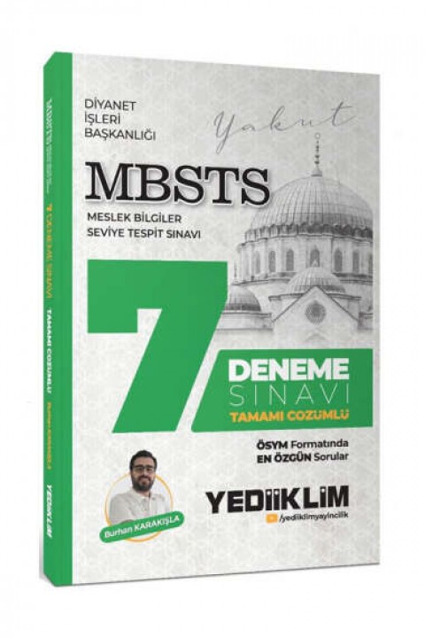MBSTS Tamamı Çözümlü 7 Deneme Sınavı Yediiklim Yayınları