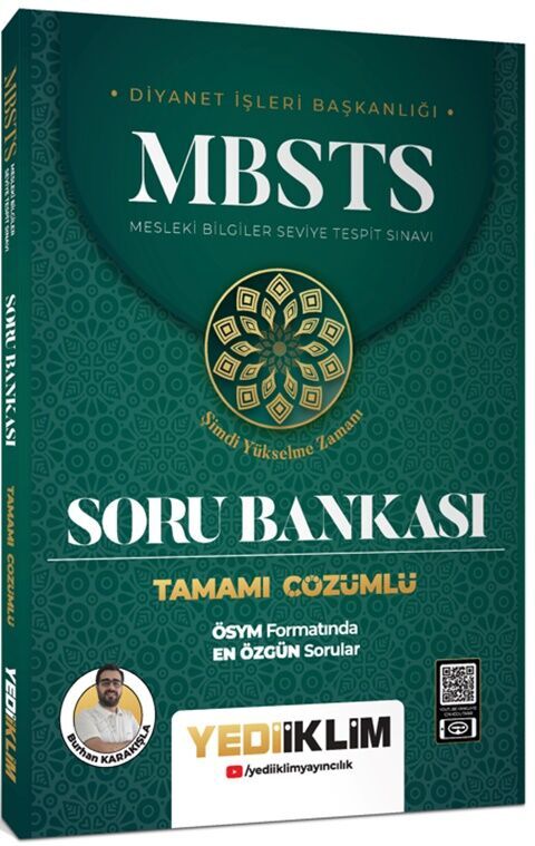MBSTS Tamamı Çözümlü Soru Bankası Yediiklim Yayınları